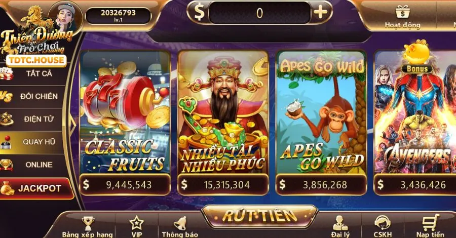Máy đánh bạc cổ điển tại Win365